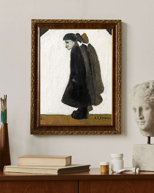 L. S. Lowry - Bir Şeye Bakan Adam çerçeve