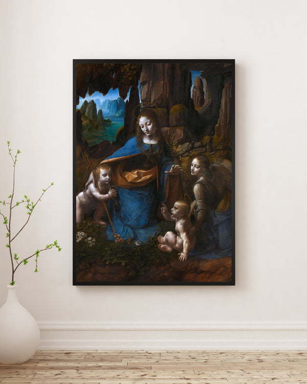 Leonardo da Vinci - Kayalıklar Bakiresi fine art baskı