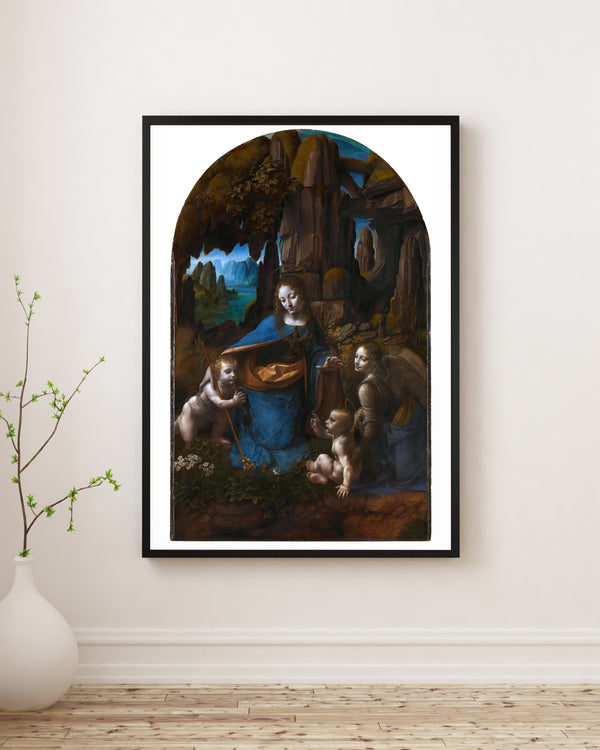Leonardo da Vinci - Kayalıklar Bakiresi fine art baskı