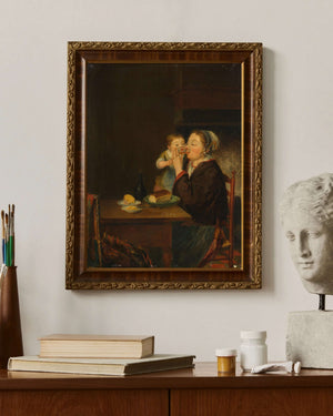 Louis Bernard Coclers - Bir Anne ve Çocuğu Fine Art Baskı