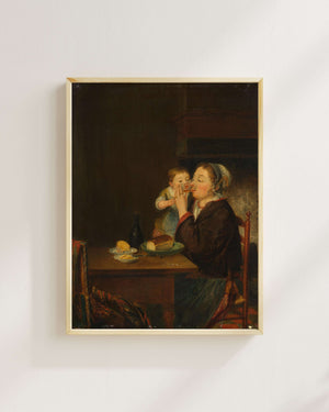 Louis Bernard Coclers - Bir Anne ve Çocuğu Fine Art Baskı