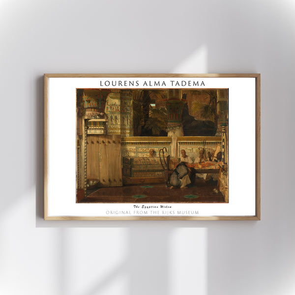 Lourens Alma Tadema - Mısırlı Dul Kadın poster