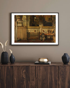 Lourens Alma Tadema - Mısırlı Dul Kadın Fine Art Baskı