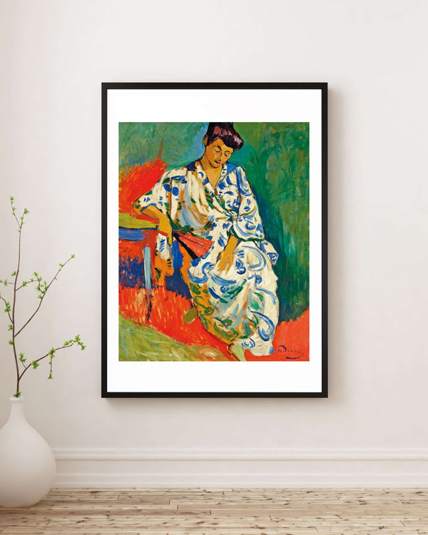 André Derain - Kimonolu Madame Matisse Fine Art Baskı
