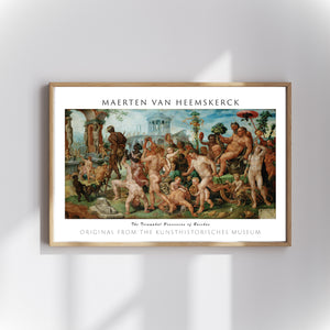 Maerten van Heemskerck - Bacchus’un Zafer Alayı poster