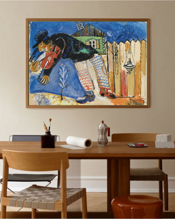 Marc Chagall - Kemancı fine art baskı