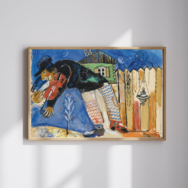 Marc Chagall - Kemancı fine art baskı