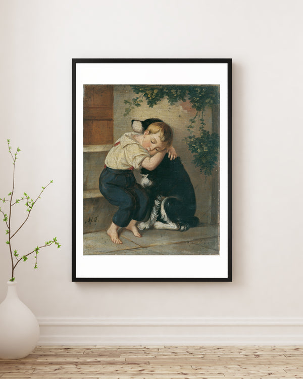 Maria Theresia von Österreich-Este - Köpekli Erkek Çocuk