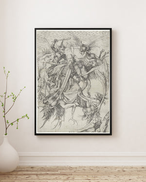 Martin Schongauer - Aziz Antonius'un Baştan Çıkarılması fine art baskı