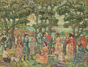 Maurice Prendergast - Figürlü Peyzaj Tablo