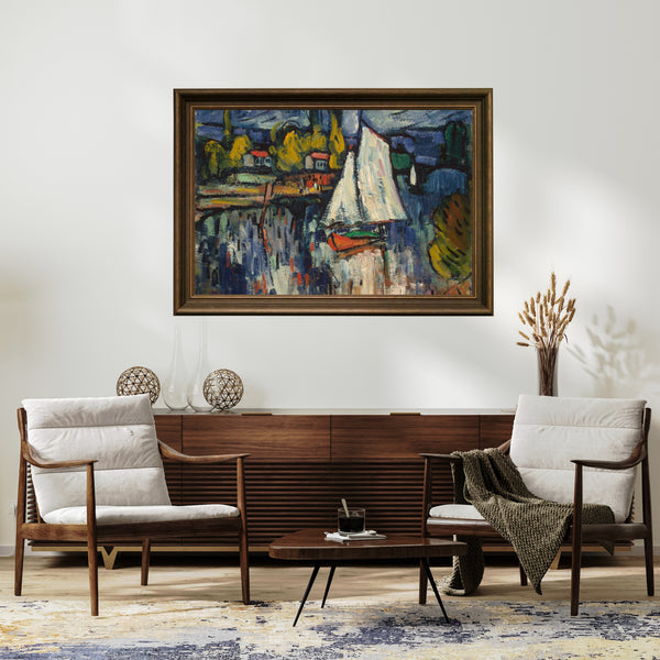 Maurice de Vlaminck - Seine Nehri Manzarası Fine Art Baskı