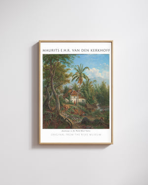Maurits E.H.R. van den Kerkhoff - Hollanda Doğu Hint Adaları’nda Peyzaj poster