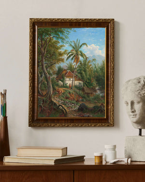 Maurits E.H.R. van den Kerkhoff - Hollanda Doğu Hint Adaları’nda Peyzaj Fine Art Baskı