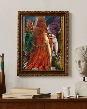 Max Ernst - Gelinin Hazırlanışı Çerçeve