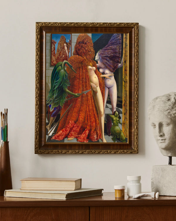 Max Ernst - Gelinin Hazırlanışı Çerçeve