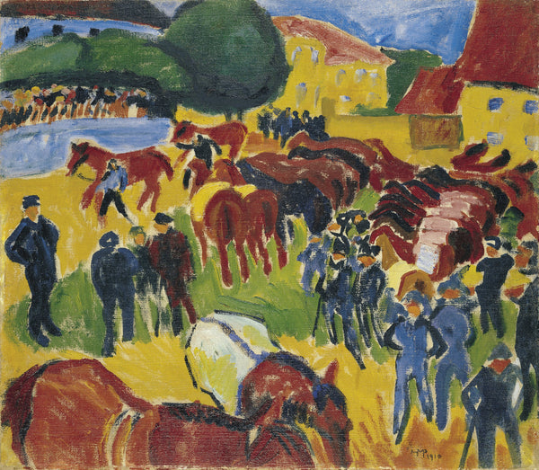 Max Pechstein - At Pazarı
