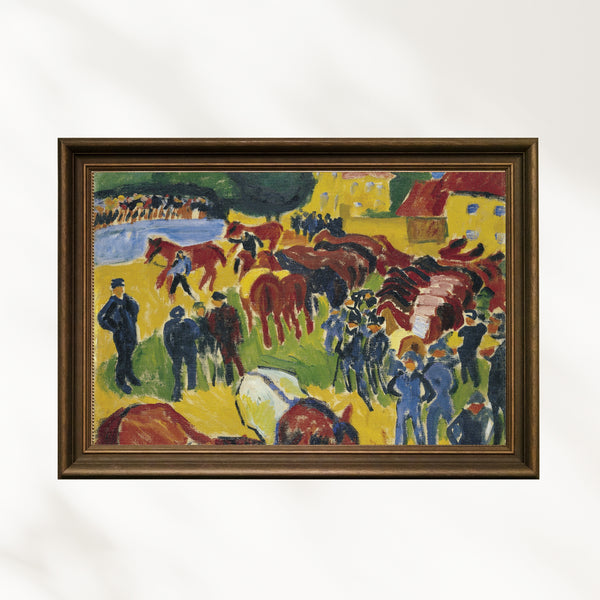 Max Pechstein - At Pazarı