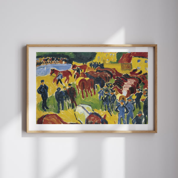 Max Pechstein - At Pazarı