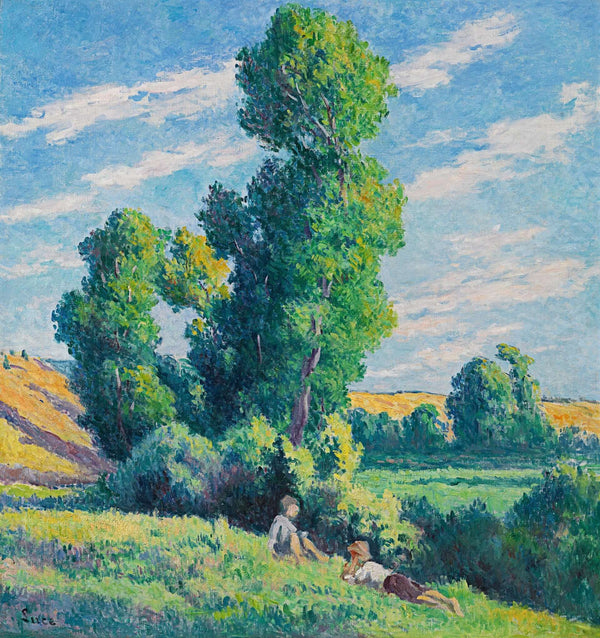 Maximilien Luce - Moulineux Çevresi Ağaçların Altında Dinlenme