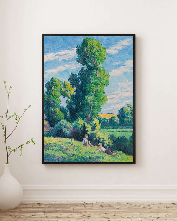 Maximilien Luce - Moulineux Çevresi Ağaçların Altında Dinlenme