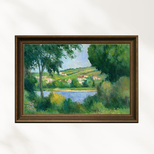 Maximilien Luce - Ağaçların Arasından Rolleboise’ın Etekleri