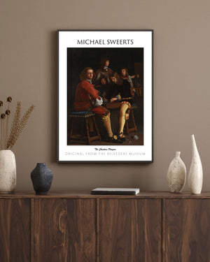 Michael Sweerts - Dama Oyuncuları fine art baskı