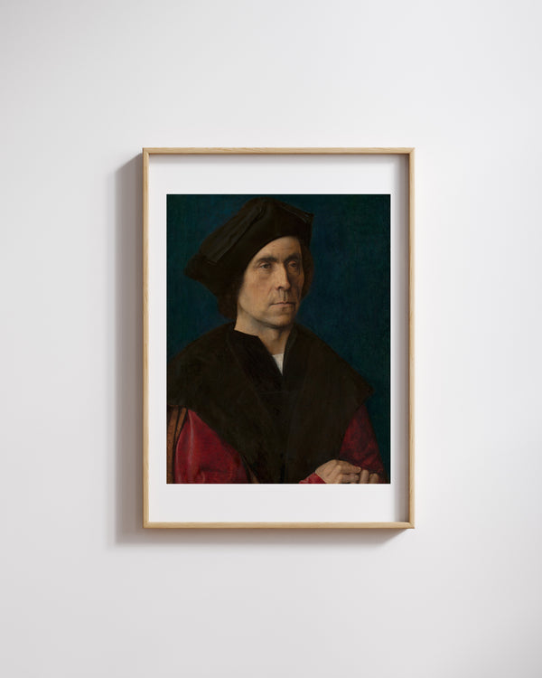 Michel Sittow - Bir Adamın Portresi fine art baskı