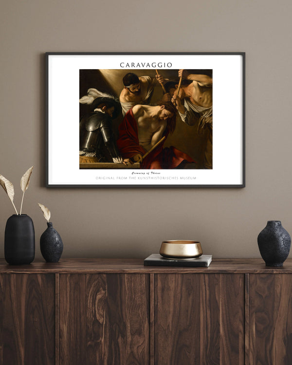 Michelangelo Merisi Caravaggio - Dikenli Taç Giydirilmesi çerçeve
