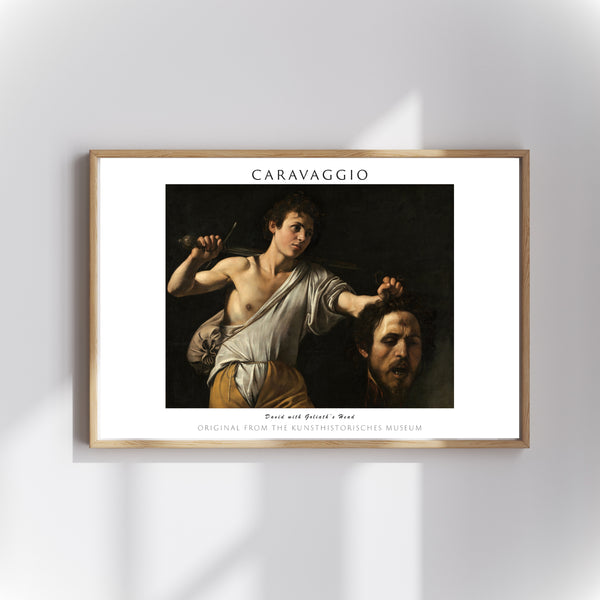 Michelangelo Merisi Caravaggio - Golyat’ın Kafasıyla Davut Poster