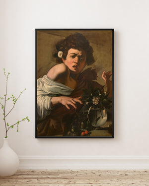 Michelangelo Merisi da Caravaggio - Kertenkele Tarafından Isırılan Çocuk poster