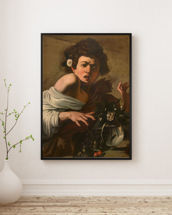 Michelangelo Merisi da Caravaggio - Kertenkele Tarafından Isırılan Çocuk poster