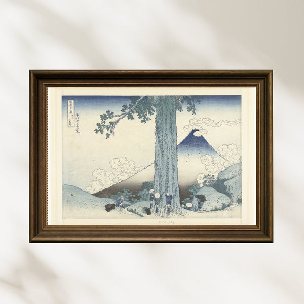 Katsushika Hokusai - Kai Eyaletinde Mishima Geçidi