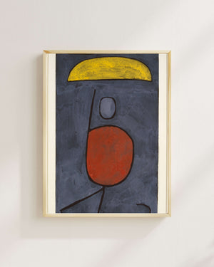 Paul Klee - Şemsiyeli Figür fine art baskı