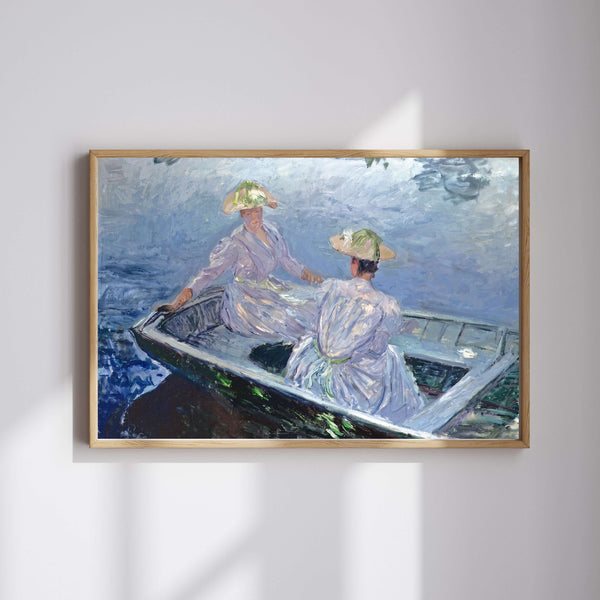Claude Monet - Mavi Kayık Fine Art Baskı