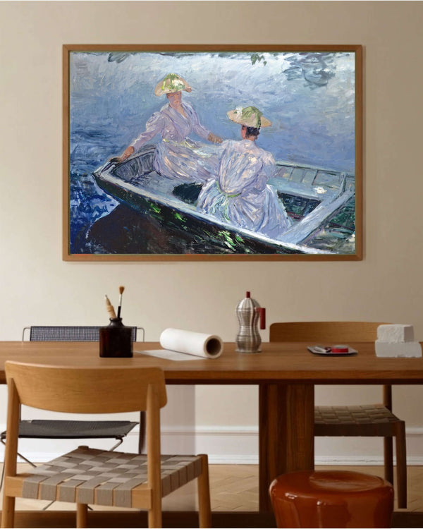 Claude Monet - Mavi Kayık Fine Art Baskı