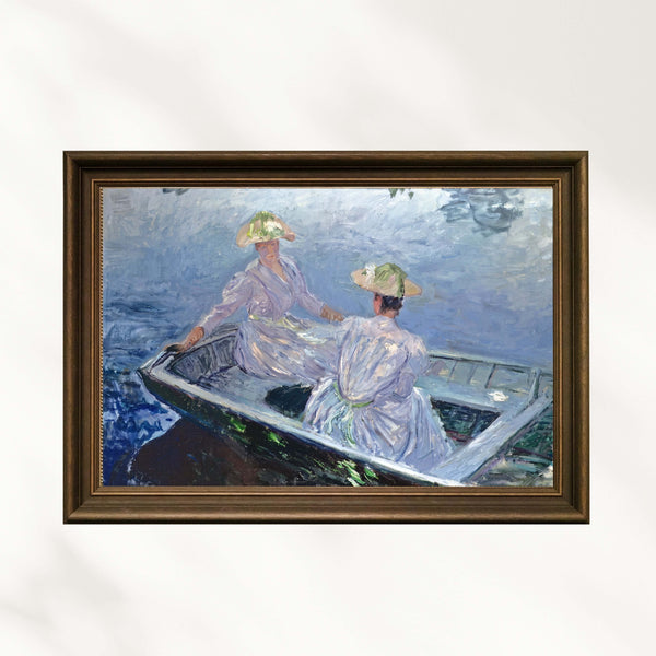 Claude Monet - Mavi Kayık Fine Art Baskı