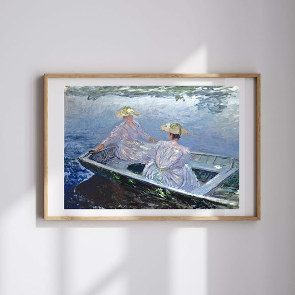 Claude Monet - Mavi Kayık Fine Art Baskı