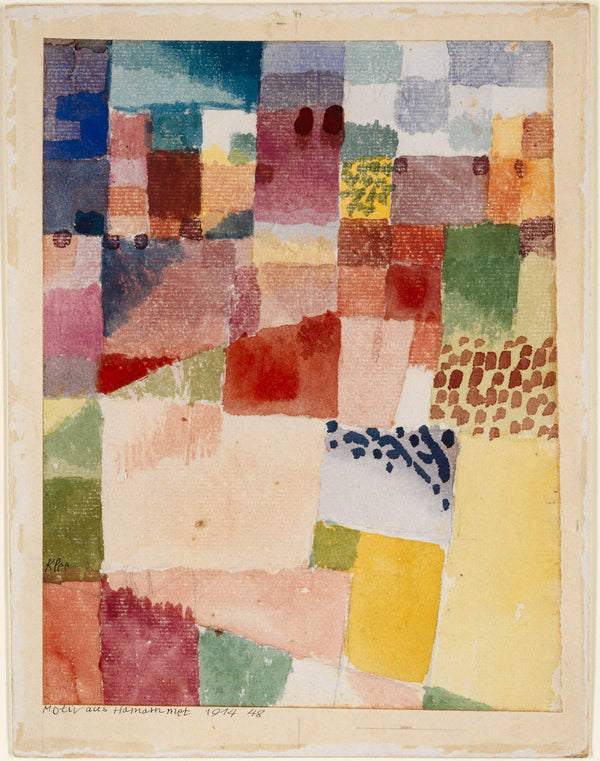 Paul Klee - Hammamet'ten Bir Manzara