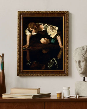 Michelangelo Merisi da Caravaggio - Narkissos fine art baskı