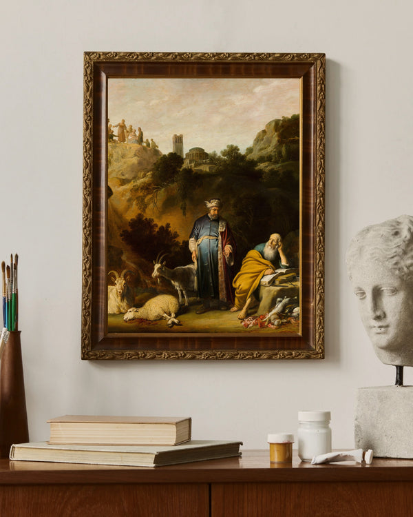 Nicolaes Moeyaert - Hipokrat’ın Demokritos’u Ziyareti çerçeve