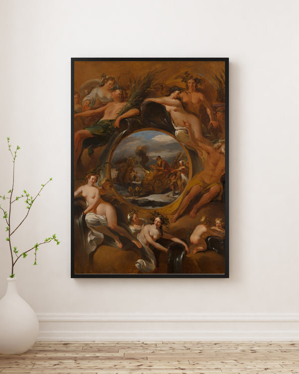 Nicolaes Pietersz Berchem - Kış Alegorisi poster