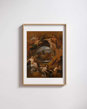 Nicolaes Pietersz Berchem - Kış Alegorisi fine art baskı