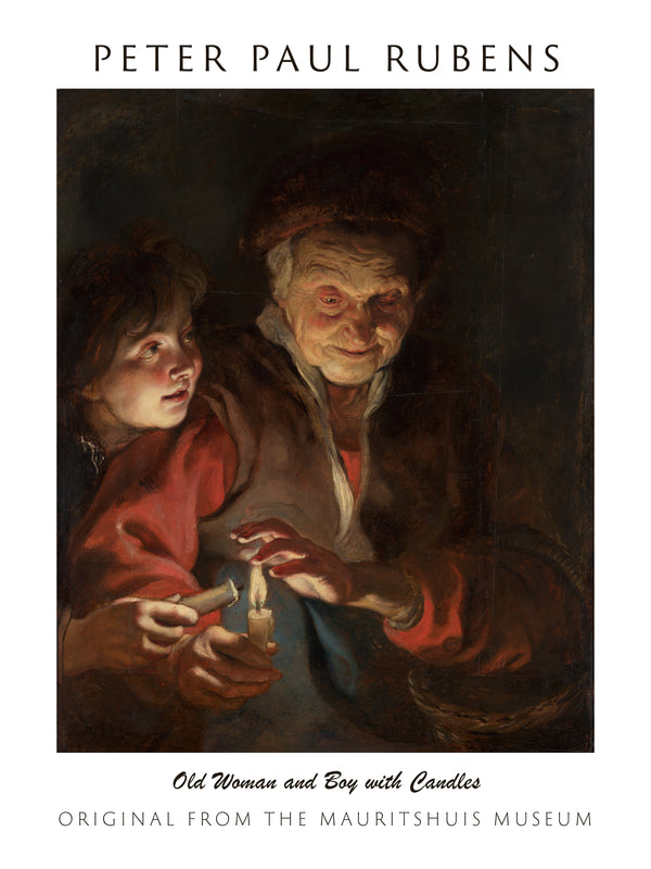Peter Paul Rubens-Mum Işığı Altında Yaşlı Kadın ve Çocuk