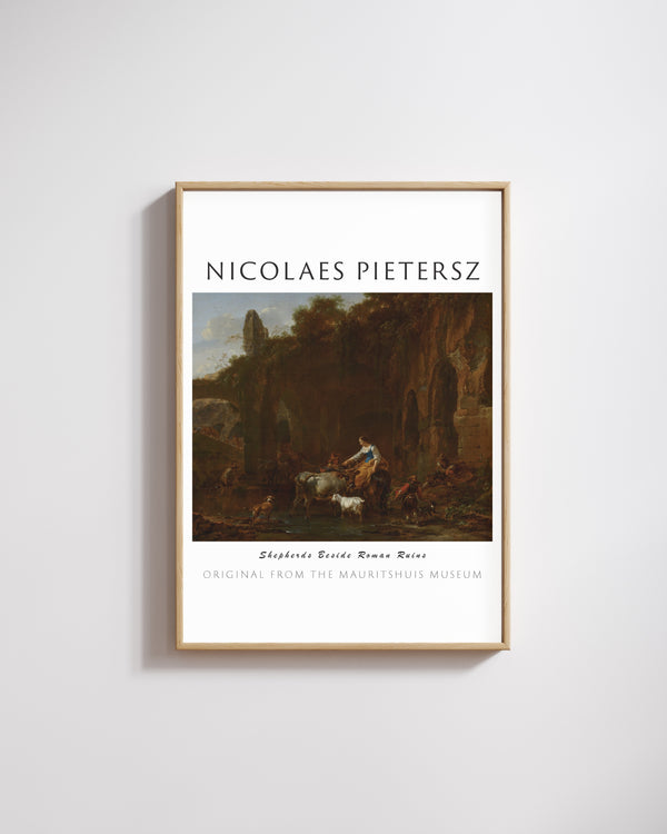 Nicolaes Pietersz Berchem-Roma Harabeleri Yanında Çobanlar