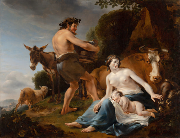Nicolaes Pietersz. Berchem - Zeus’un Çocukluğu tablo