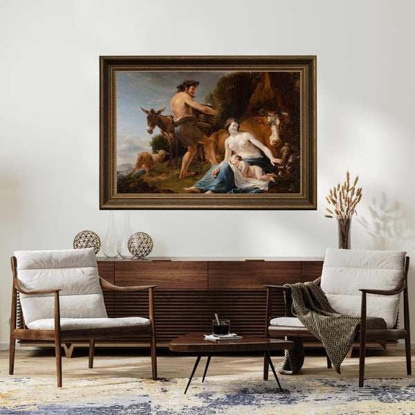 Nicolaes Pietersz. Berchem - Zeus’un Çocukluğu çerçeve