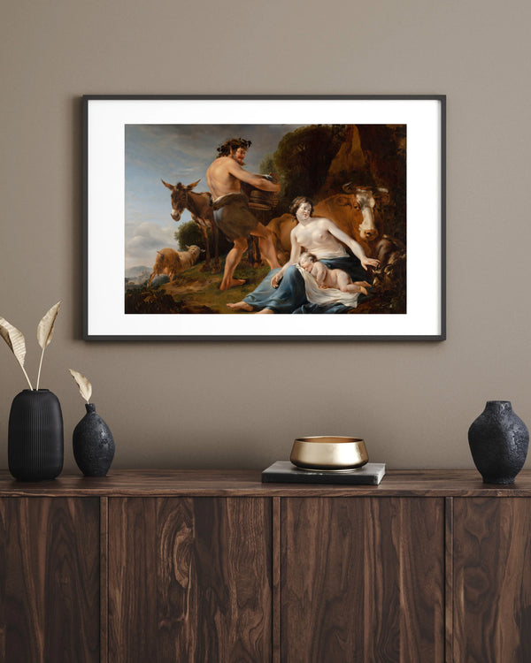 Nicolaes Pietersz. Berchem - Zeus’un Çocukluğu fine art baskı