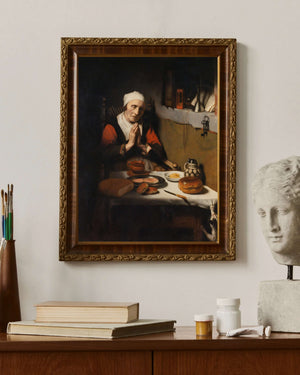 Nicolaes Maes - Sonsuz Dua Fine Art Baskı