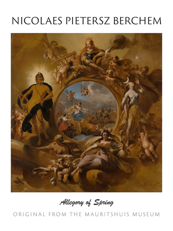 Nicolaes Pietersz Berchem - İlkbahar Alegorisi fine art baskı