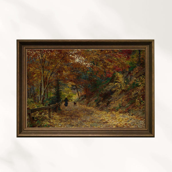 Olga Wisinger-Florian - Dökülen Yapraklar Fine Art Baskı